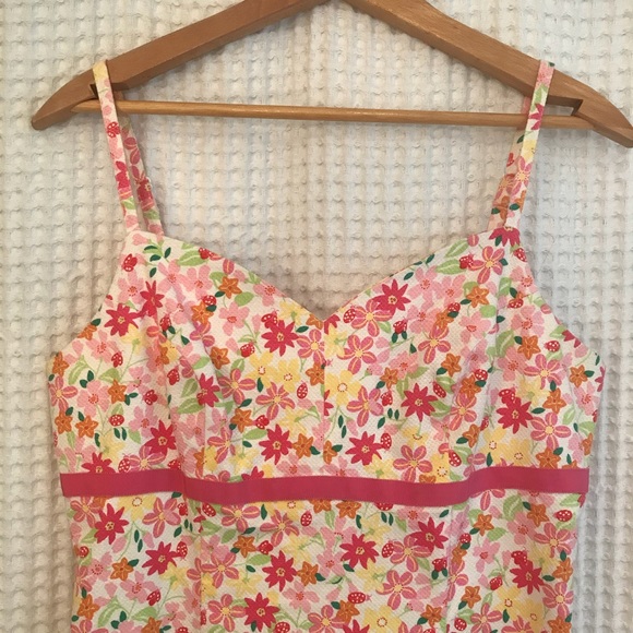 EUC vintage Lilly Pulitzer floral print dress - Picture 3 of 7